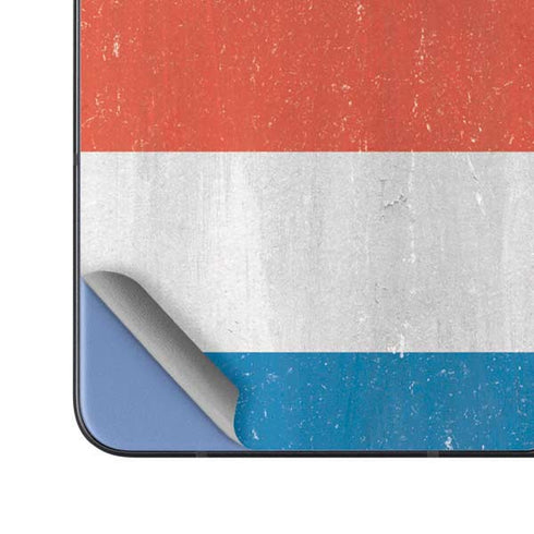 Costa Rican Flag Distressed Galaxy Z Fold5 5G Skin